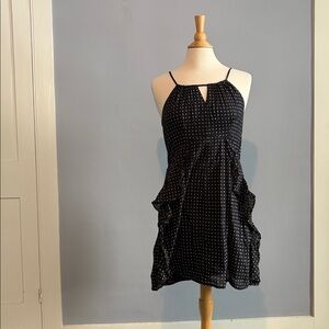 Converse Black Star Print Strappy Dress Size Small